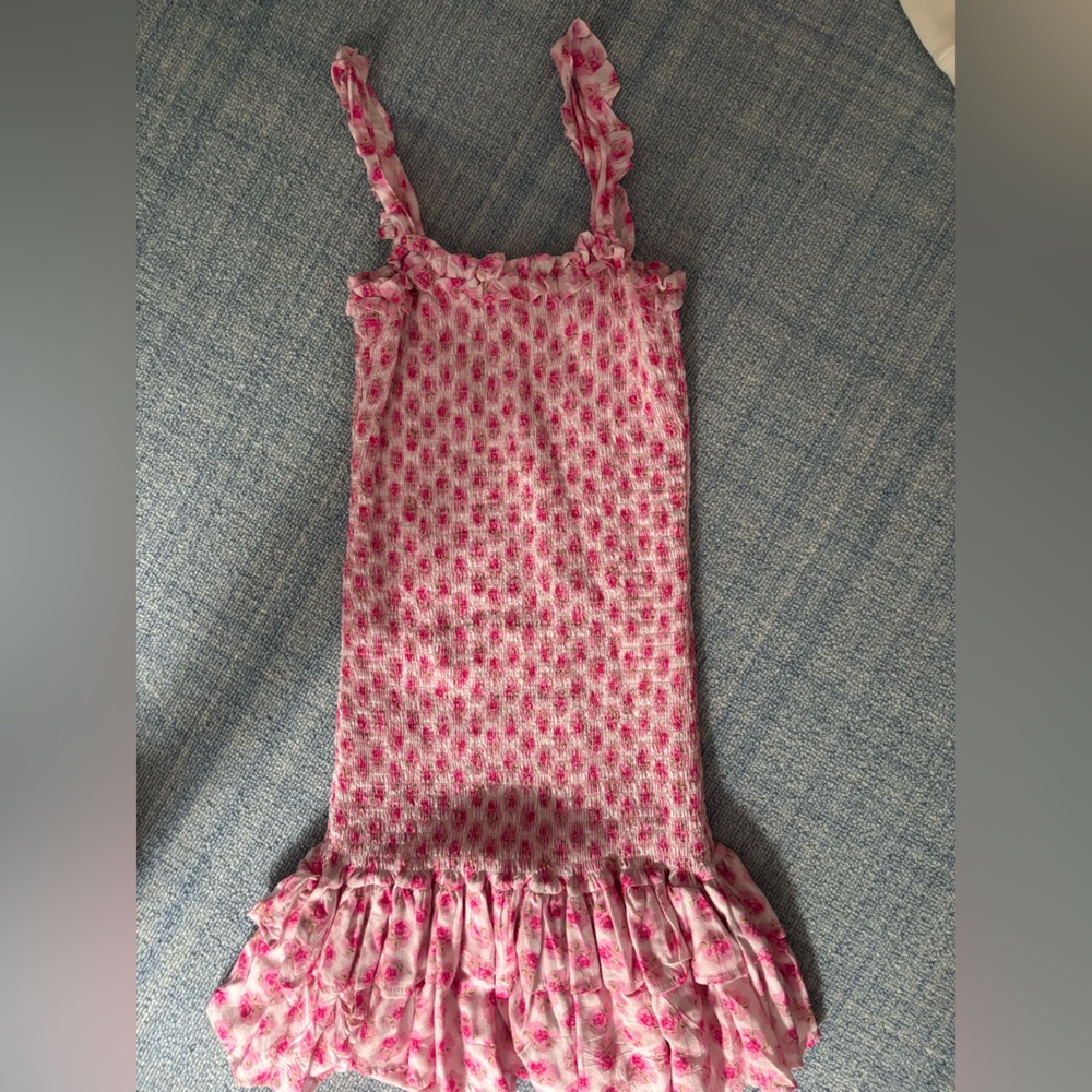 For Love Bell mini smocked dress